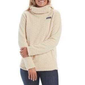 Patagonia Diamond Capra Hoody Small Oyster White Pullover Marsupial Kangaroo S